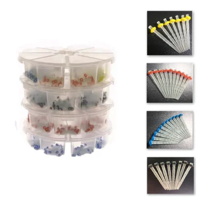Postes de fibra Dental con tornillo de 1,2/1,4/1,6/1,8mm, fibra de vidrio de cuarzo, conducto radicular, materiales de relleno de ortodoncia restauradores de dientes