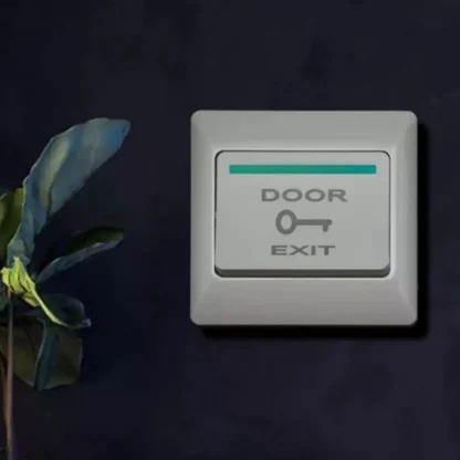 5 uds diseño de botón sistema de Control de acceso interruptor de empuje respetuoso con el medio ambiente cerradura electrónica a prueba de polvo botón de salida cuadrado de plástico