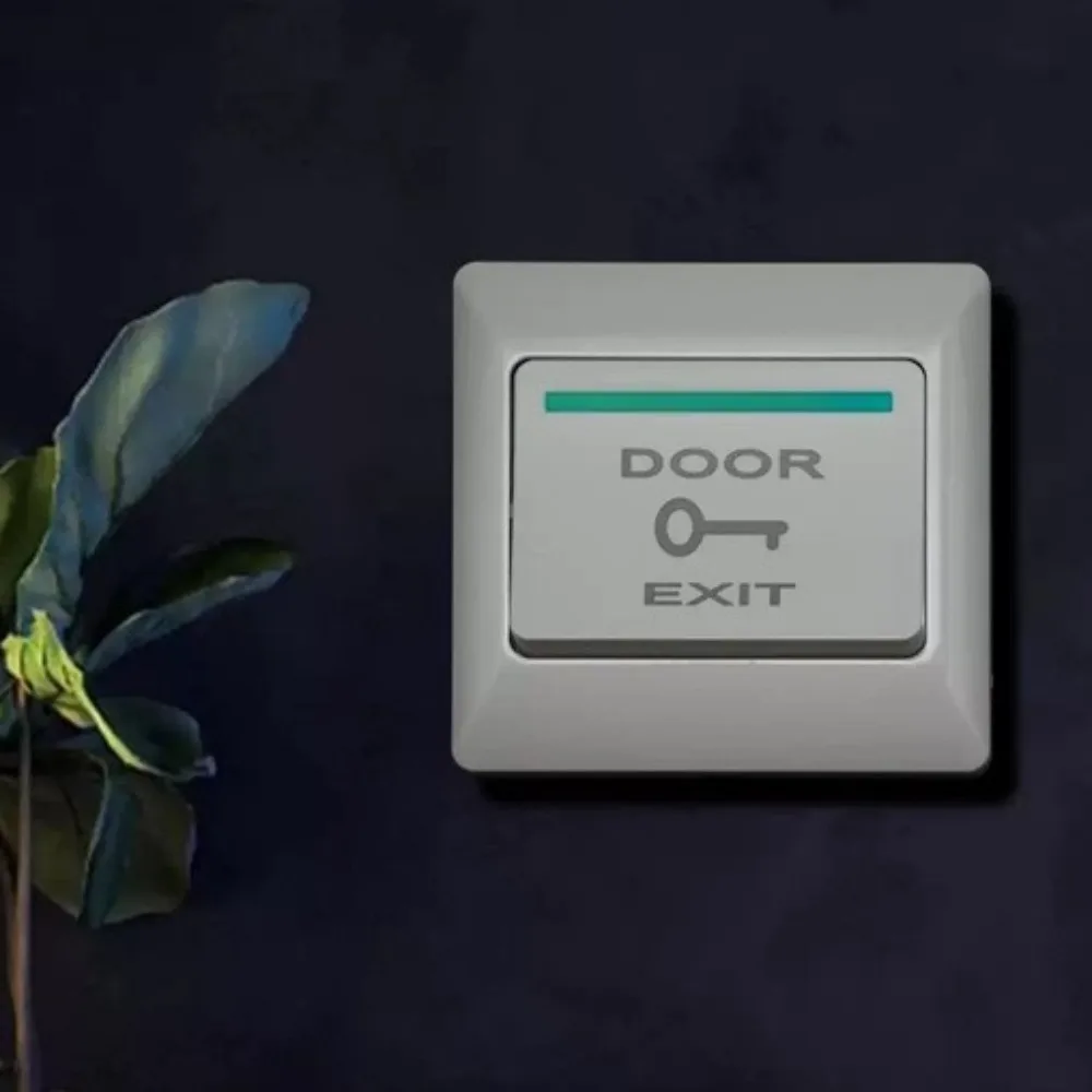 5 uds diseño de botón sistema de Control de acceso interruptor de empuje respetuoso con el medio ambiente cerradura electrónica a prueba de polvo botón de salida cuadrado de plástico