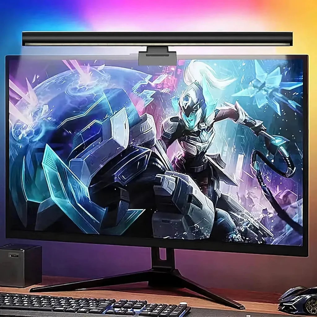 Barra de luz LED para Monitor de ordenador, 44cm, pantalla alimentada por USB, luz colgante para el hogar, oficina, dormitorio, estudio, lectura, dibujo en Streaming