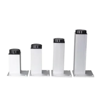 4 unids/set 6-40cm patas de muebles de Metal de aluminio patas de gabinete mesa Base triangular ajustable con tornillos para mesa sofá cama gabinete