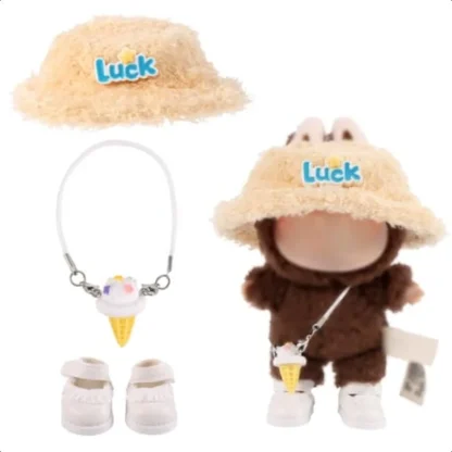 Conjunto de ropa para muñeca, zapatos bonitos, sombrero, bolsa, traje de juguete, accesorios de ropa elegantes para muñeca de 6,7 pulgadas