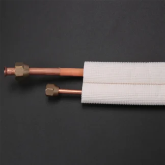 Par de tubos de aire acondicionado de 3 metros, juego de cables de aluminio aislados, 1/4 pulgadas, 3/8 pulgadas, piezas de aire acondicionado, tubo refrigerante