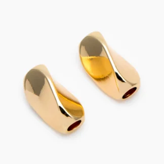 20 piezas cuentas de tubo dorado de 8x4,5mm, cuentas espaciadoras de tubo de latón chapado en oro Real para accesorios de fabricación de joyería DIY (GB-1393)