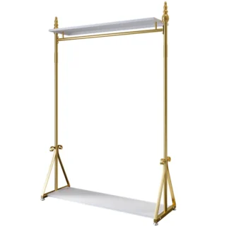 Perchero de piso a techo para dormitorio, perchero para el hogar, colgador de noche moderno y sencillo, Nano dorado