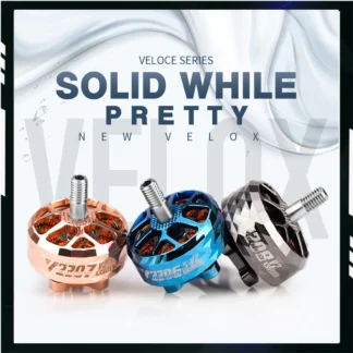 Motor T VELOX VELOCE V2208 V2 1750KV 1950KV 2450KV 4-6S Motor sin escobillas con eje de aleación de titanio de 4mm hélice de 5 pulgadas para Dron FPV