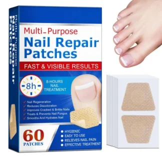 60 unids/set parches de reparación de uñas pegatinas correctoras de uñas encarnadas no irritantes ayudan a las uñas agrietadas