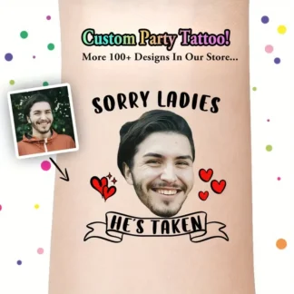 Tatuaje adhesivo temporal personalizable para amantes, diseño divertido, día de San Valentín, aniversario, boda, fiesta, decoración corporal, 15 Uds.