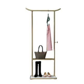 1 percha para ropa, perchero para colgar en el suelo para dormitorio, perchero para puerta de lujo con luz nórdica Simple y moderna, Zapatero
