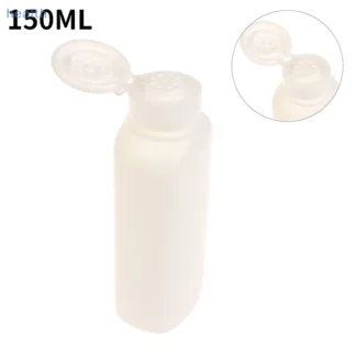 Botella de talco de 150g, dispensador de polvo cosmético recargable, contenedor de polvo de plástico PE, botellas de macetas vacías