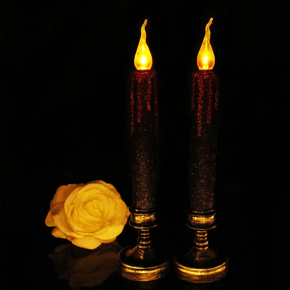 Luces LED duraderas y cálidas, suministros para fiestas, dormitorio, sala de estar, Bar, suministros para fiestas, decoración de lámpara de escena de Halloween, 2 uds.