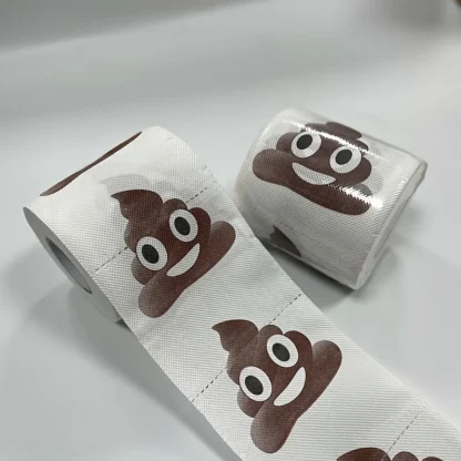 Rollo de papel higiénico con estampado divertido, rollo continuo de 3 capas, tallado, impreso, doblado, con diseño de patatas peculiares, sin lejía, 1 ud.