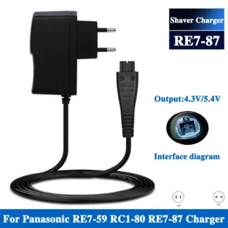 Adaptador de corriente alterna de 4,8 V 5,4 V 1,25 A para Panasonic EES-RF31 ES-RF41 ES-SF21 ES-LT2A cargador de afeitadora