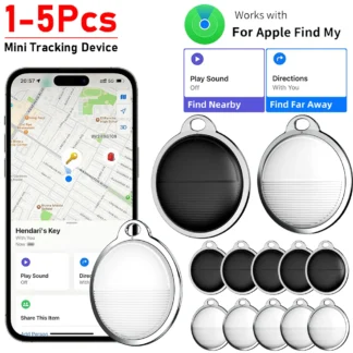 Rastreador GPS inteligente para IOS, Mini localizador GPS compatible con Bluetooth, billetera, buscador de llaves de mascotas, dispositivo antipérdida, funciona con Find My, 1-5 uds.
