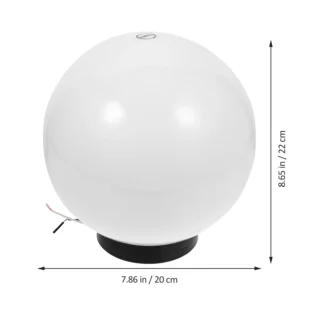 Pantalla de globo para exteriores, 200x95mm, plástico, resistente a la intemperie, luz Solar, decoración de Patio al aire libre
