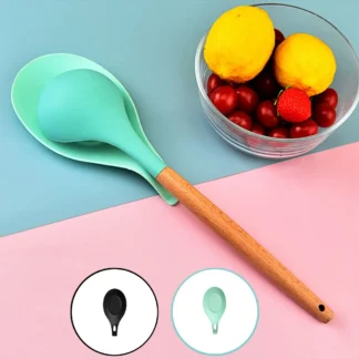 Estante de cuchara de aislamiento de silicona, Mantel Individual resistente al calor, bandeja de posavasos de vidrio para bebidas, almohadilla para comer, soporte para olla, herramienta de cocina, 1 unidad