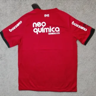 Corinthians Ropa deportiva clásica Camiseta de fútbol retro roja visitante, talla grande L para hombres y mujeres Camiseta Ropa de calle de manga corta