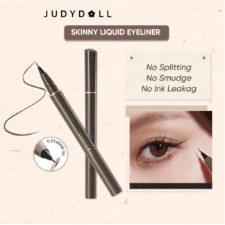 JUDYDOLL Delineador de ojos líquido flaco lápiz de maquillaje ultrafino negro impermeable lápiz de larga duración cosméticos de maquillaje