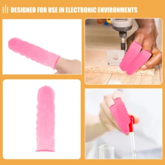 200 Uds. Cunas antiestáticas rosas x2 paquetes protectores de látex desechables para equipos de enseñanza de taller electrónico