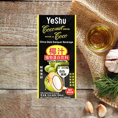 YeShu-Jugo de coco en embalaje blando 35,30 oz (1000 ml)*1 caja