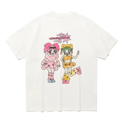 Verano 2025 moda nueva Somi Home Corea del Sur Niceghostclub soulpussycat de manga corta el mismo estilo que el jengibre Shiqi Lin Nalian
