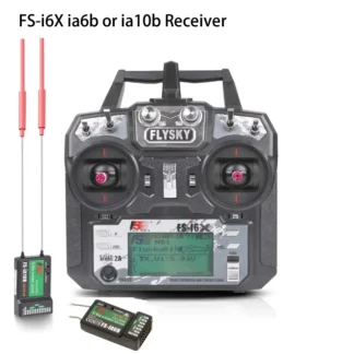 FLYSKY FS-i6x 2,4G 6/10CH AFHDS 2A transmisor Radio RC con receptor IA6B o IA10B para RC avión helicóptero Dron de carreras con visión en primera persona
