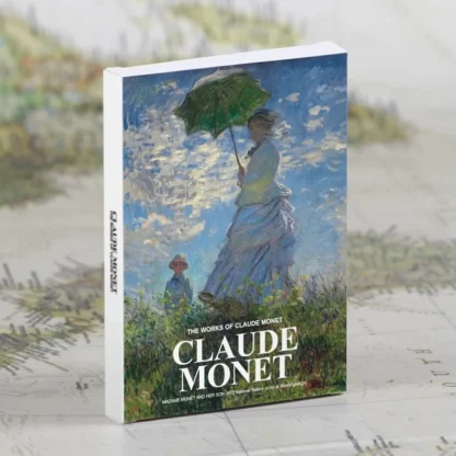 30 hojas/juego de pintura al óleo de Claude Monet, postal Vintage, pintura artística de jardín Monet, tarjetas de mensajes de felicitación, regalo para estudiantes