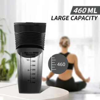 Licuadora portátil de 460ML, exprimidor eléctrico de gran capacidad, inalámbrico, recargable, con pajita