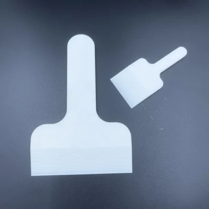 Raspador de PTFE, raspador de medicina resistente a ácidos y álcalis, raspador de pasta de plata conductora, hoja mezcladora de pasta de estaño, pala de material 6x20