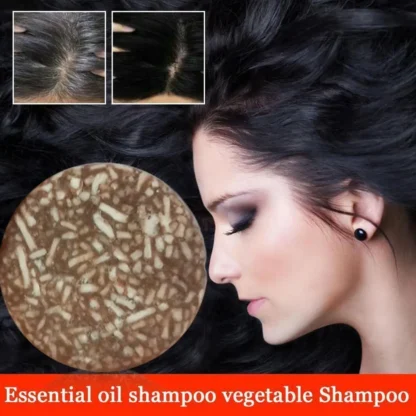 Barra de champú oscilante Polygonum Multiflorum, jabón prensado orgánico Natural para cabello gris, tratamiento efectivo inverso para el cuidado del cabello