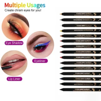 Lápiz Delineador de Ojos de larga duración, 15 colores, maquillaje coreano, cosmético mate, suave