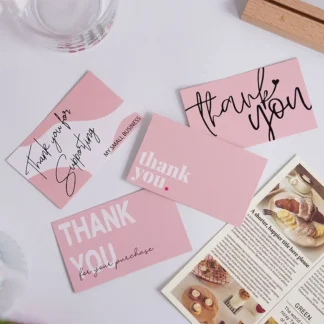 Tarjetas de Felicitación de agradecimiento de 30 piezas, tarjetas de feliz cumpleaños para sobres, Postales grabables, lujosos, embalaje de regalo para fiesta de negocios DIY