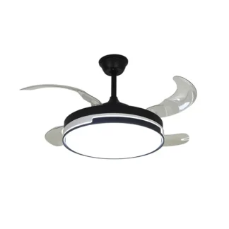 Simple comedor sala de estar ventilador luz dormitorio hogar control remoto integrado silencioso ventilador de techo lámpara