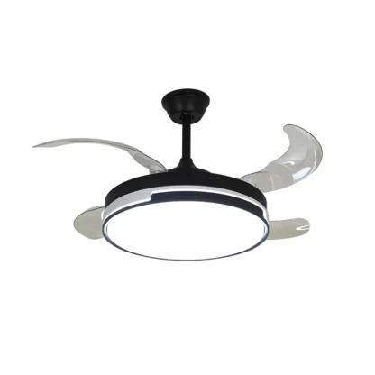 Simple comedor sala de estar ventilador luz dormitorio hogar control remoto integrado silencioso ventilador de techo lámpara