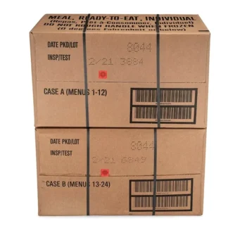 Gran oferta. 24ct US Surplus MRE Comidas listas para comer 2021 Inspect A+B Estuche Menús 1-24 Cocina de campamento›Comida liofilizada