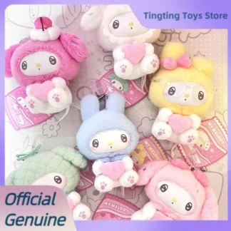 Sanrio-Muñeca ciega My Melody 50 ° aniversario, caja ciega de la serie Milk Candy, bolsa de felpa de vinilo Kawaii, colgante, figura de Anime, juguete para regalo