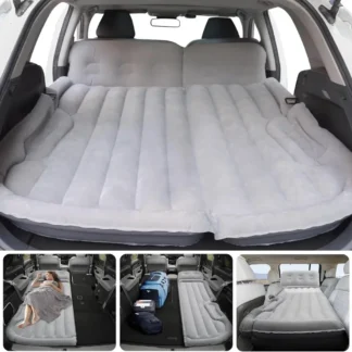 Colchón de aire inflable para acampar, colchón para cama de coche, cama de aire para acampar y viajar al aire libre con bomba integrada, colchoneta para sofá de aire F