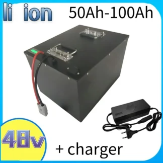 Paquete de batería de litio de iones de 48V 50AH 80Ah 100Ahli para cortacésped eléctrico Ryobi RM480e RM300e ZT480ex 300MV Zero Turn