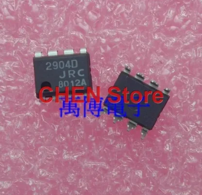 JRC NJM2904D Dip-8 Chip amplificador de informática JRC2904D, fuente de alimentación única, amplificador de informática bidireccional 2904D, Japón, 10 Uds.