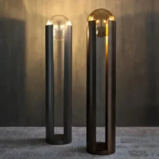 Lámpara de pie de lujo LED de hierro negro, luz nórdica para sala de estar, Hotel, mesita de noche, decoración artística para el hogar, luz de pie, lámpara de escritorio minimalista