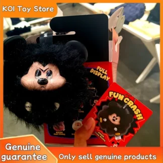 Original Miniso Mickey Fun Crash serie caja ciega colgante dibujos animados Mickey vinilo muñeca Kawaii bolsa colgante caja misteriosa juguete niña regalo