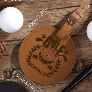 Regalo de marca de golf grabado personalizado con almohadilla de golf DIY personalizada y soporte para marcador de pelota sin tachuelas
