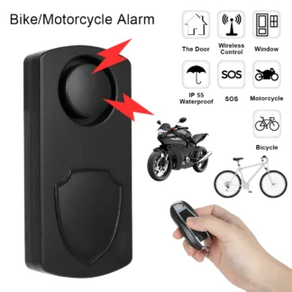 Seguridad Antipérdida Detector de vibración alarma Control remoto inalámbrico impermeable bicicleta motocicleta bicicleta eléctrica