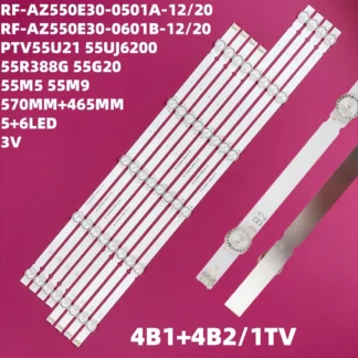 Nuevo 8 Uds LED 55UJ620V ZA 55UJ6200 UA 55UJ620 55LJ620V 55UJ620Y TA PTV55U21 55U5A LC550EGJ SK A4 RF AZ550E30 0501A 20 0601B 12