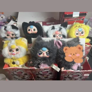 Caja ciega de cara de vinilo para niños, juguetes Babythree, caja ciega de gato y perro, juguetes para niños, muñecos coleccionables de moda, regalos, novedad de 2025