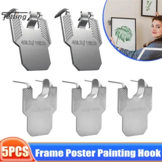 Ganchos creativos para fotos, gancho colgante para marco de fotos, colgador de pintura al óleo montado en la pared, decoración de almacenamiento para habitación y oficina, 5 uds.