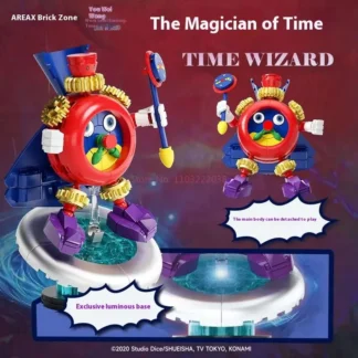 Bloques de construcción de la serie Yugioh Areax Mini Monster, modelo de ensamblaje de mago del tiempo, caja ciega, juguete educativo, estatuilla, regalo ornamental