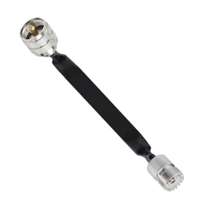 Cable Coaxial plano T35C para paso de ventana/puerta PL295 UHF macho a SO239 UHF hembra 50 Ohm Cable de extensión Coaxial Pigtail, 50cm