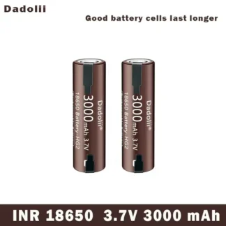 Batería de alta calidad 18650 3000mAh con tira de soldadura, utilizada para destornillador de alta corriente 30A + níquel DIY INR18650