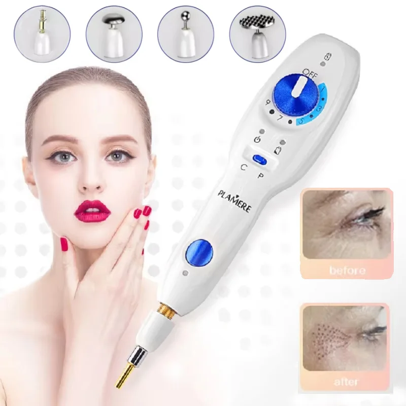 Pluma de plasma de fibroblasto Plamere aguja curva para párpados, levanta las párpados, elimina las arrugas, la piel firme, elimina las lunares. Herramienta para el cuidado de la piel